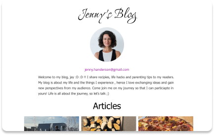 Blog veb-sayti shabloni