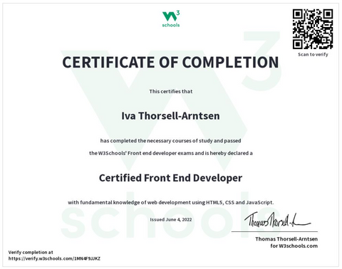 Certificate Example